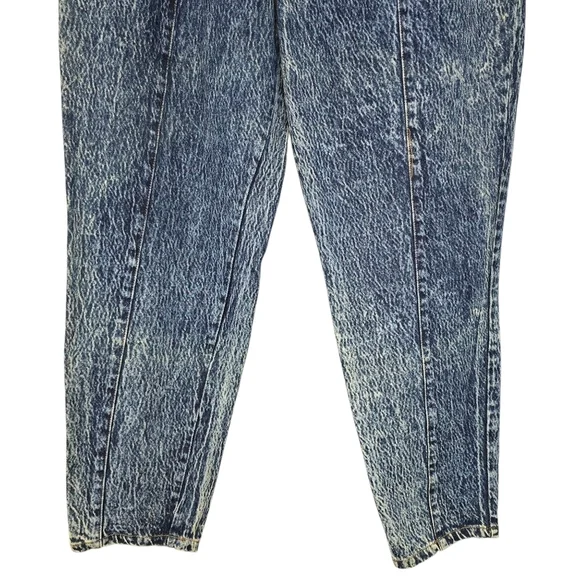 Vintage NWT Stefano World Wide 80's Acid Wash Yoke Front Baggy Jeans NWT Size 18 - Picture 7 of 12
